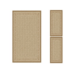 ميلودي 8660B (مستطيل, ( T 130X220 + 2T 60X110 ), بيج / عاجي)