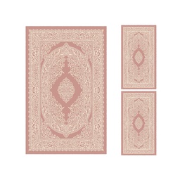 MELODIE 8905D (Rectangulaire, ( T 130X220 + 2T 60X110 ), BOIS DE ROSE_IVOIRE)