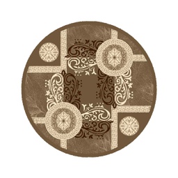 NOUR 53922 (Rond, 125X125, BRUN PALE)