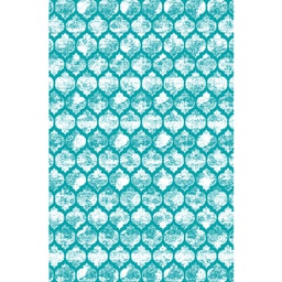 NOUR 96192 (Rectangulaire, 200X275, BLEU TURQUOISE)