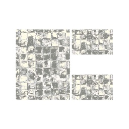 ANKARA 8889A (Rectangulaire, ( T 100X130 + 2T 60X100 ), GRIS FONCE)