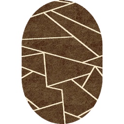 NOUR 9621A (Oval, 200X150, BRUN PALE)