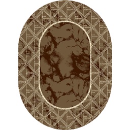 NOUR 9622A (Oval, 200X150, BRUN PALE)