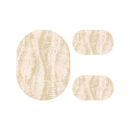 ANKARA 88870 (Ovale, ( O 100X130 + 2O 60X100 ), BEIGE)