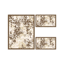 ANKARA 88880 (Rectangulaire, ( T 100X130 + 2T 60X100 ), MARRON CAFE)