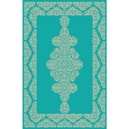 SHIRAZ 8045A (Rectangulaire, 300X400, VERT TURQUOISE)