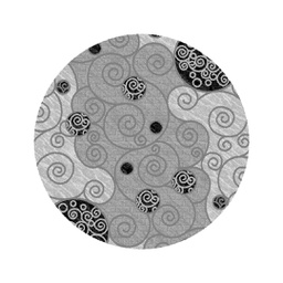 NOUR 9656D (Round, 160X160, GRIS CLAIRE)