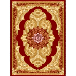 ميلودي 8903E (مستطيل, 190X275, أحمر عنابي / قشدي)