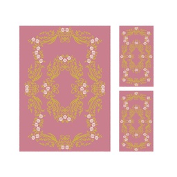 PLAZA 96771 (Rectangulaire, ( T 160X220 + 2T 60X110 ), BOIS DE ROSE)