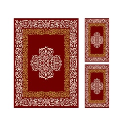 PLAZA 96760 (Rectangulaire, ( T 160X220 + 2T 60X110 ), BORDEAUX)