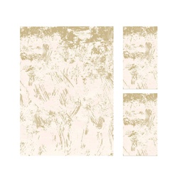 MADRID 9311C (Rectangulaire, ( T 160X220 + 2T 60X110 ), ECRU SHRINK - BEIGE)