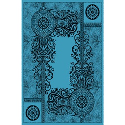 NOUR 5392B (Rectangulaire, 200X275, BLEU TURQUOISE)