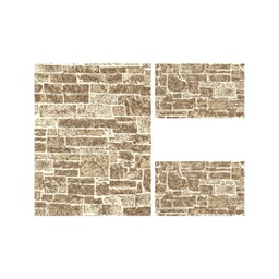 ANKARA 79970 (Rectangular, ( T 100X130 + 2T 60X100 ), MARRON CAFE)