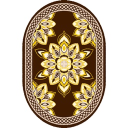 AZHAR 97160 (Oval, 160X230, MARRON CAFE)