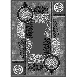 NOUR 5392L (Rectangulaire, 200X275, GRIS FONCE)