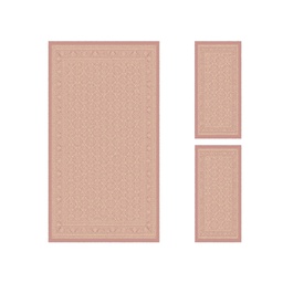 MELODIE 8660B (Rectangulaire, ( T 130X220 + 2T 60X110 ), BOIS DE ROSE_IVOIRE)