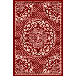 MELODIE 8662B (Rectangulaire, 190X150, BORDEAUX_CREME)