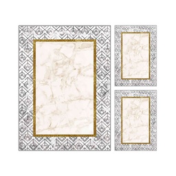 RUBIS 1613A (Rectangular, ( T 130X180 + 2T 60X90 ), MULTI COULEURS, Lamination)