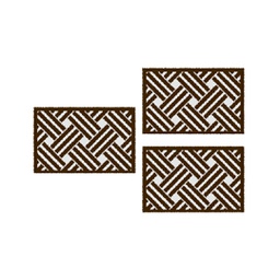 CIRTA 97700 (Rectangulaire, ( 3T 60 X 40 ), MARRON BORDEAUX)