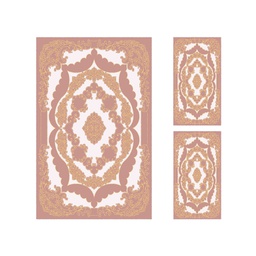 ISHRAK 8536C (Rectangular, ( T 140X220 + 2T 60X110 ), BOIS DE ROSE)