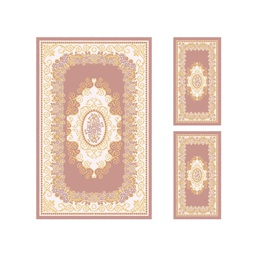 ISHRAK 8642C (Rectangular, ( T 140X220 + 2T 60X110 ), BOIS DE ROSE)