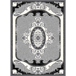 MELODIE 8661E (Rectangulaire, 190X275, GRIS FONCE_GRIS CLAIRE)