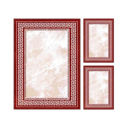 RUBIS 1616A (Rectangulaire, ( T 130X180 + 2T 60X90 ), MULTI COULEURS, Lamination)