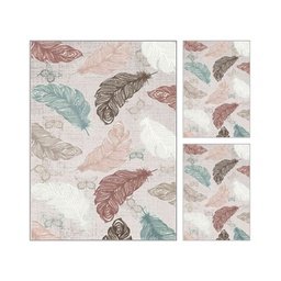 RUBIS 1621A (Rectangular, ( T 130X180 + 2T 60X90 ), MULTI COULEURS, Lamination)