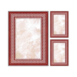 RUBIS 1616A (Rectangular, ( T 80X110 + 2T 55X80 ), MULTI COULEURS, Lamination)