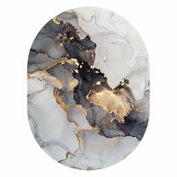 RUBIS 0024a (Oval, 120X160, GRIS CLAIRE, Lamination)