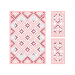 CIRTA 93240 (Rectangulaire, ( T 150X220 + 2T 60X110 ), ROSE POUDRE)