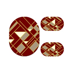 PLAZA 96790 (Oval, ( O 100X130 + 2O 60X100 ), BORDEAUX)