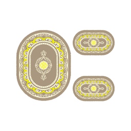 PLAZA 92381 (Oval, ( O 100X130 + 2O 60X100 ), IVOIRE)