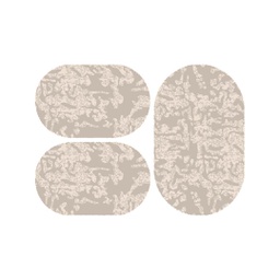 DUBAI 92392 (Oval, ( O 80X130 + 2O 65X100 ), BEIGE)