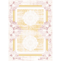 OZEL 96740 (Rectangular, 200X280, ECRU SHRINK_BOIS DE ROSE)