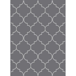 MELODIE 97890 (Rectangulaire, 190X275, GRIS FONCE_GRIS CLAIRE)