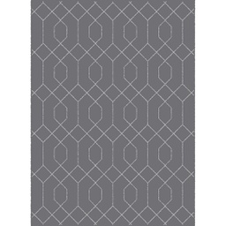 MELODIE 9795B (Rectangulaire, 190X275, GRIS FONCE_GRIS CLAIRE)