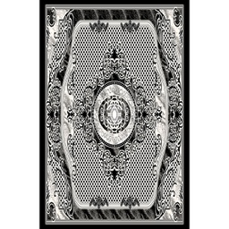 MELODIE 8661A (Rectangular, 190X150, NOIRE_GRIS CLAIRE)