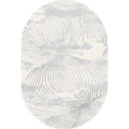 MUGLA 97860 (Oval, 160X230, ECRU SHRINK - GRIS CLAIRE)