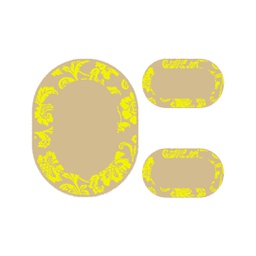 بلازا 96780 (بيضوي, ( O 100X130 + 2O 60X100 ), بيج)