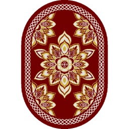 AZHAR 9716E (Oval, 160X230, BORDEAUX)