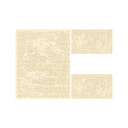 ANKARA 98460 (Rectangulaire, ( T 100X130 + 2T 60X100 ), CREME)