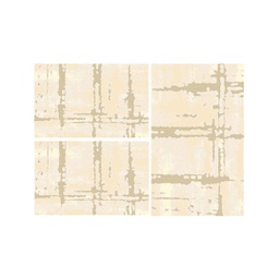 DUBAI 9459Q (Rectangulaire, ( T 80X130 + 2T 65X100 ), CREME)