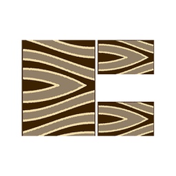 OLYMPIA 82480 (Rectangulaire, ( T 100X130 + 2T 60X100 ), MARRON CHOCO LX)