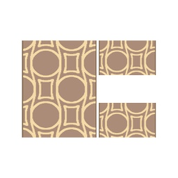 OLYMPIA 82460 (Rectangulaire, ( T 100X130 + 2T 60X100 ), MARRON BRONZE LX)