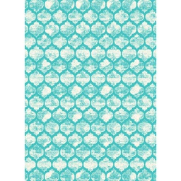 NOUR 96190 (Rectangular, 200X275, BLEU CYAN)