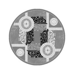 NOUR 5392D (Round, 125X125, GRIS FONCE)