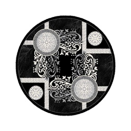 NOUR 5392D (Rond, 125X125, NOIRE)