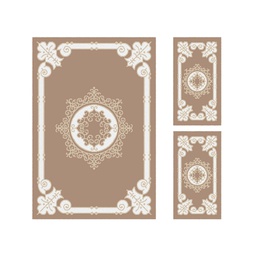 CIRTA 9308B (Rectangulaire, ( T 150X220 + 2T 60X110 ), BRONZE CLAIR)