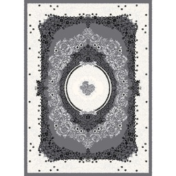 MELODIE 8904E (Rectangulaire, 190X275, GRIS FONCE_GRIS CLAIRE)